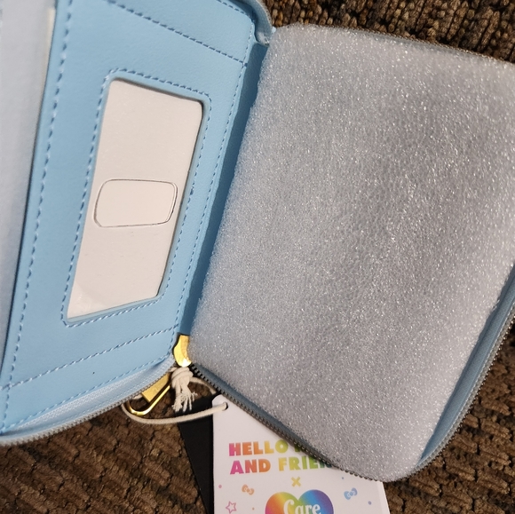 Hello Kitty And Friends X Care Bears Mini Zip Wallet Loungefly On Hand HTF - Picture 7 of 8